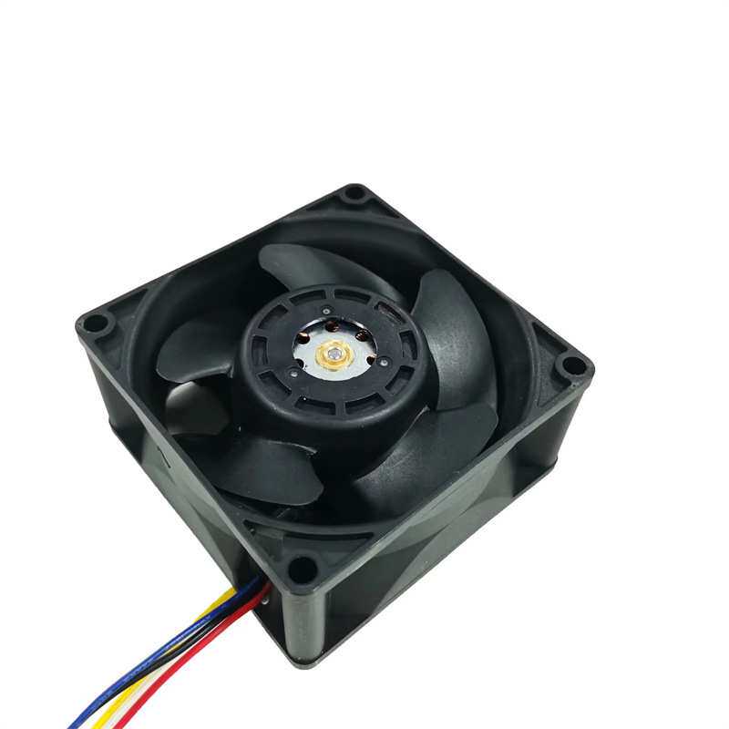 电动汽车充电桩8038散热防水风扇DC12V24V48V四线PWM调速FG测速