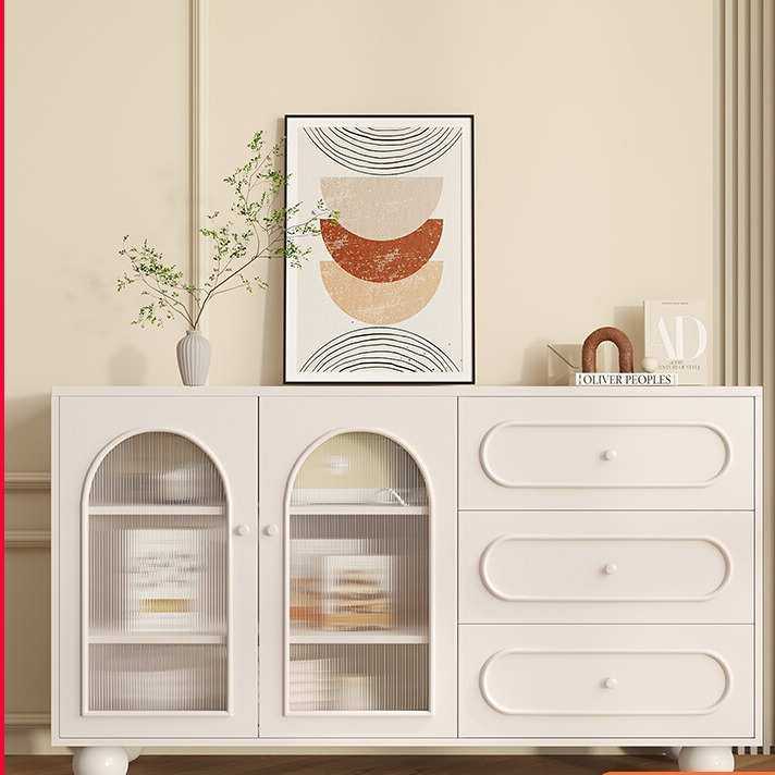 奶油风餐边柜家用厨房橱柜客厅置物柜现代简约边柜靠墙一体茶水柜,模玩/动漫/周边/娃圈三坑/桌游,模型制作工具/辅料耗材,淘宝优惠券,粉丝福利购,淘宝优惠卷