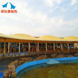 承建膜结构商业设施 索膜结构人行天桥 工厂景观张拉膜走廊过道棚