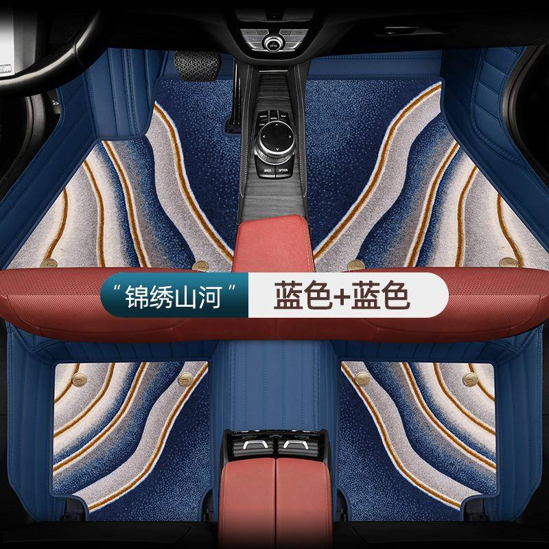 奔驰e300l脚垫e级260新c200级glc glb gle真皮汽车脚垫全包围