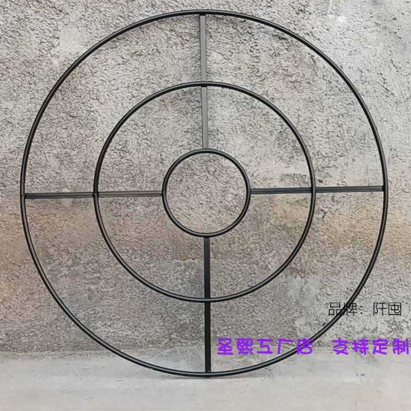 婚黑挂道具吊顶架线布置圆环艺礼堂婚庆舞台装饰帘珠帘铁水晶空中