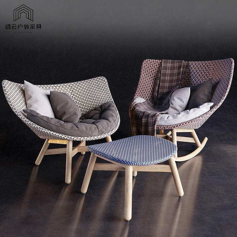 北欧户外藤编休闲沙发庭院花园藤椅组合家具单人摇椅实木藤椅沙发,模玩/动漫/周边/娃圈三坑/桌游,模型制作工具/辅料耗材,淘宝优惠券,粉丝福利购,淘宝优惠卷