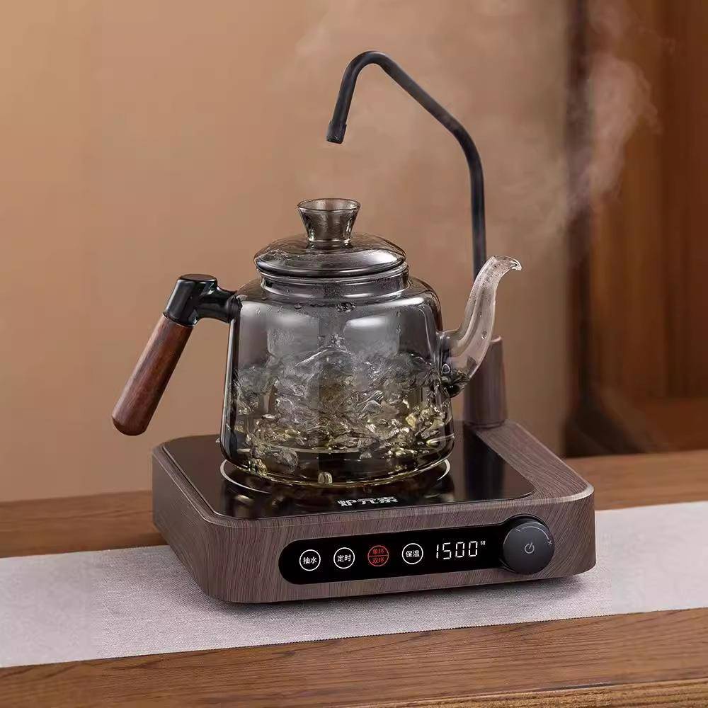 【折扣价】2025新款轻奢玻璃蒸煮茶壶大容量高端自动上水烧水壶胡