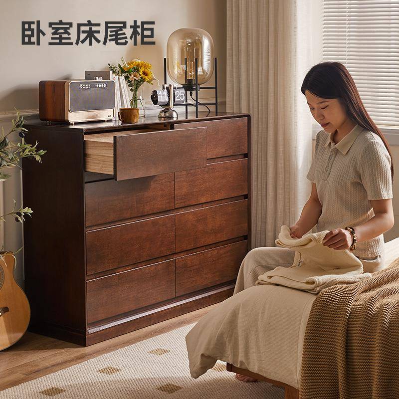 【折扣价】实木斗柜可移动八斗柜卧室靠墙收纳储物抽屉柜客厅玄关