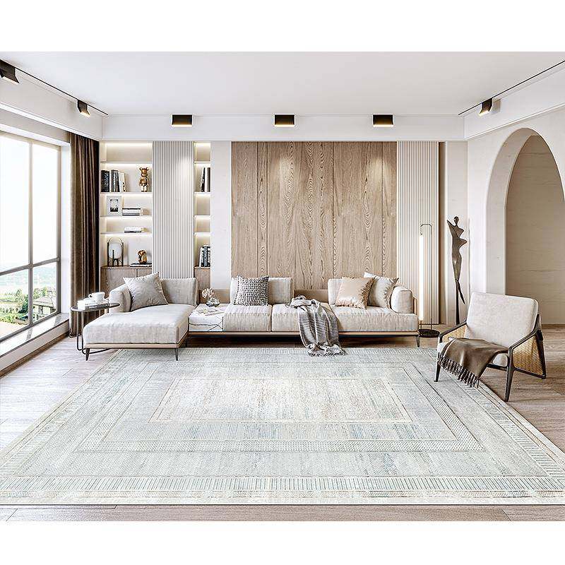 地毯卧室耐脏易打理北欧风无甲醛茶几毯威尔顿机织地毯客厅高级感