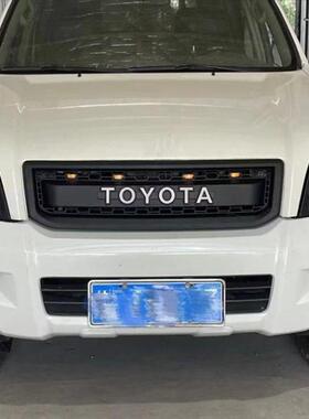 适用丰田霸道FJ120GRJ120中网PRADO带灯前中网LC120蜂窝前脸改装