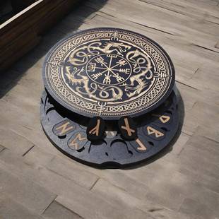 维吉维斯符文套装在木制磁吸盒中,适用于卧室。