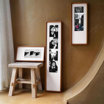 鲁大爷多宫格实木相框宝宝儿童情侣画框装裱挂墙装饰画照片框