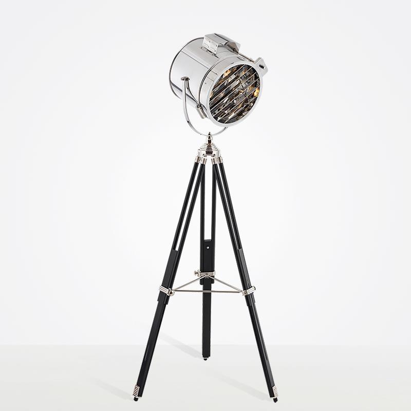 北欧复古工业风摄影棚设计师创意个性艺术客厅样板间三脚架落地灯