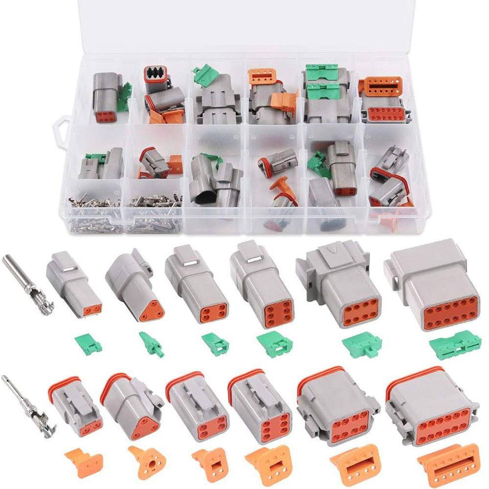 152PCS盒装DT系列2-12孔汽车连接器/公母防水线束接插件