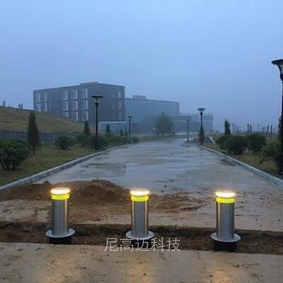 不锈钢液压防撞伸缩桩河堤公园道路阻拦自动升降柱学校门口挡车柱