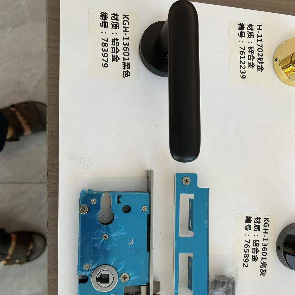 分体式门锁铝合金门锁执手锁家用房门分体静音锁把手锁