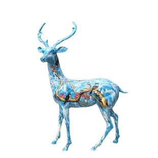 现货销售玻璃钢动物雕塑彩绘工艺鹿鹿雕塑园林景观雕塑