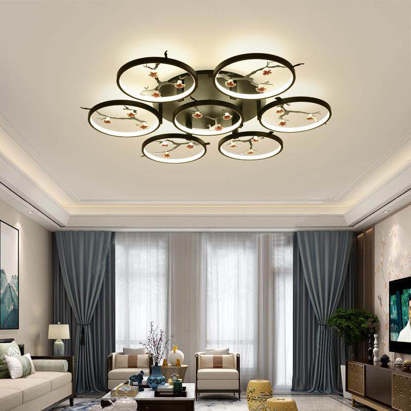 新中式客厅吸顶灯中国风古典卧室灯客厅灯简约现代新中式风格吊灯