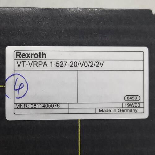 0811405076VT-VRPA1-527-20/V0/2/2V#Rexroth//力士乐