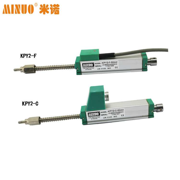 KPY2-10~200mm直线位移传感器电子尺直线电位计弹簧自复位传感器