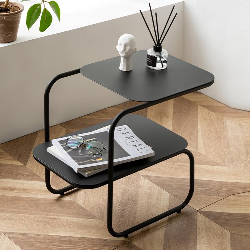 沙发边几边桌现代简约卧室客厅茶几床头边柜玻璃茶几铁艺阳台角几