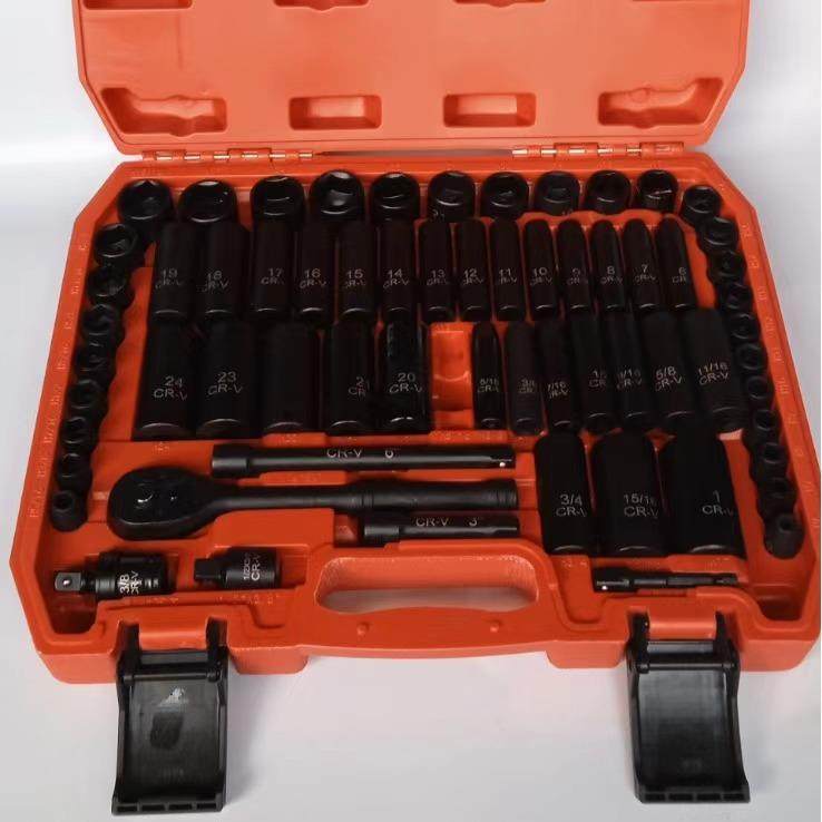 KT3/8系列50pc48件气动套筒全套套装DT长短套筒组风动套筒37PCS