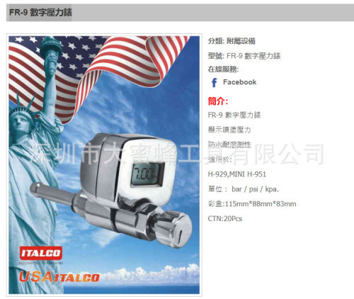 FR-9數字壓力錶