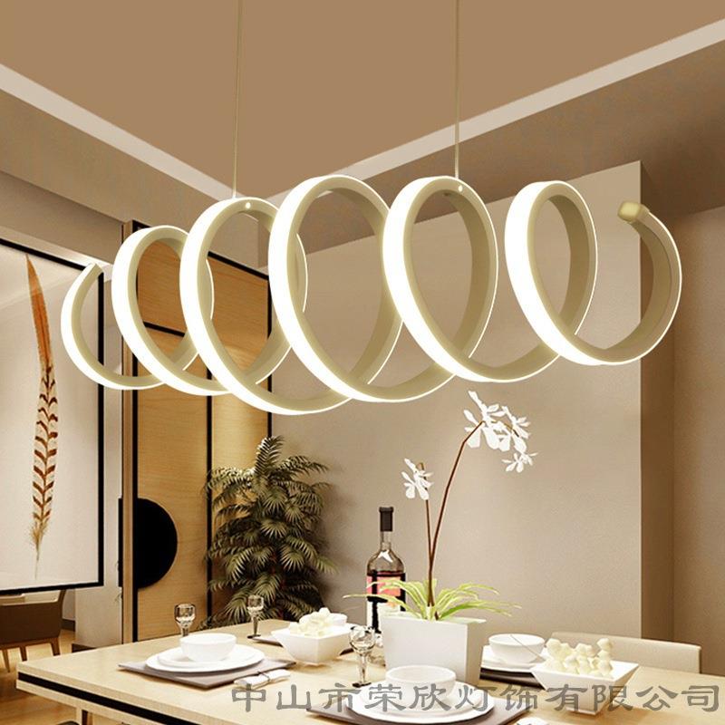 北欧LED餐厅吊灯现代简约客厅灯个性创意网红吧台灯饭厅卧室灯具