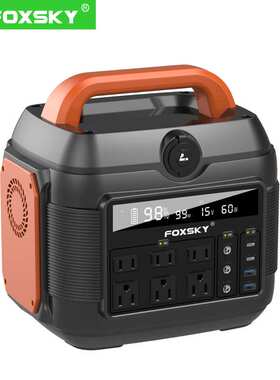 便携式户外储能电源600W数码显示屏110V/220V应急电源PD100W输入