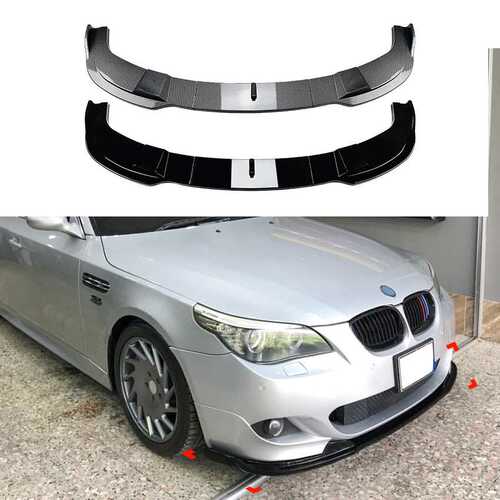 适用宝马5系E60 E61 M Sport 2005-2010 前杠前铲前唇外饰改装