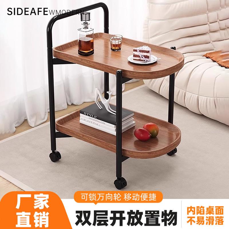 【折扣价】可移动小推车茶几小边几简约家用客厅边几床头桌带轮置