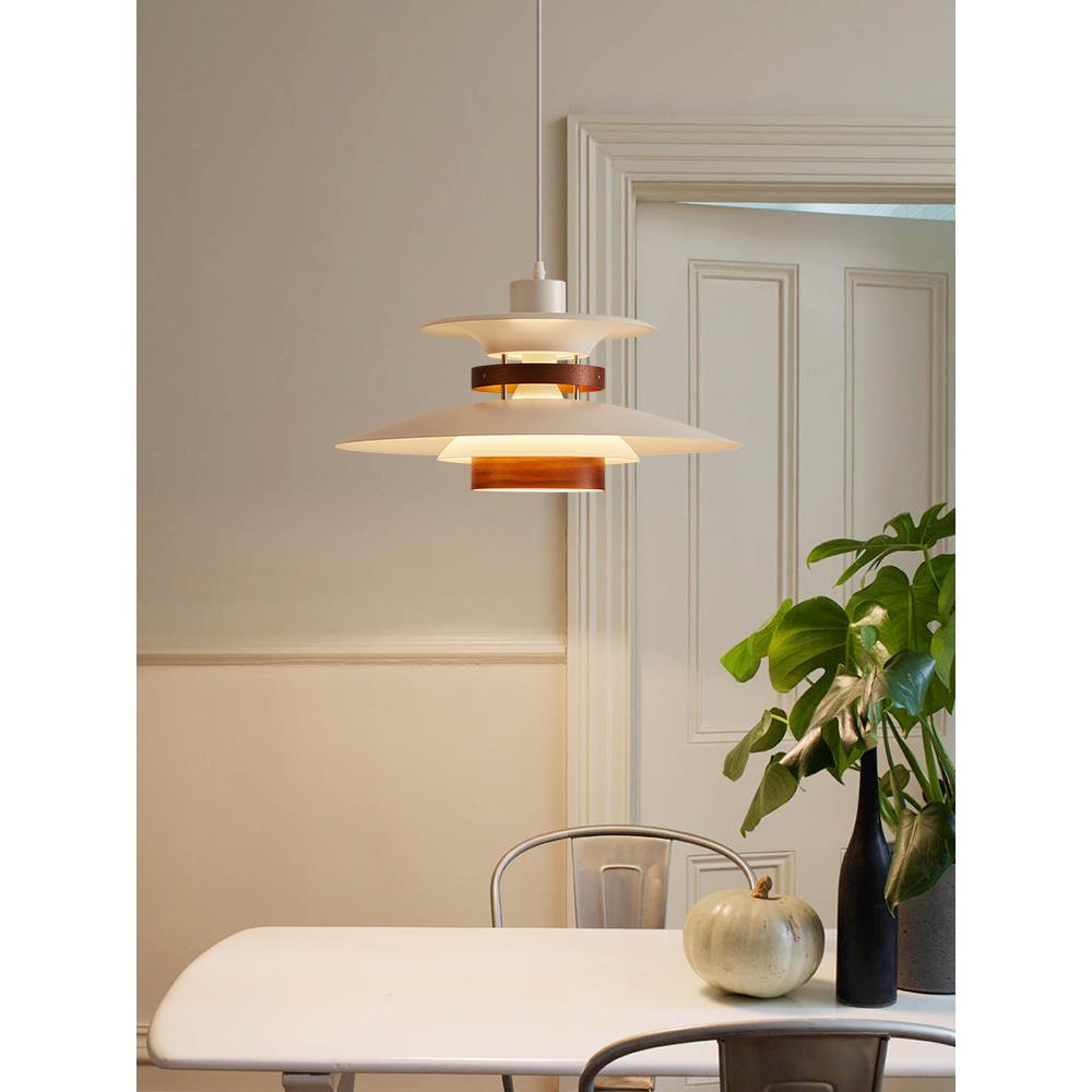 日式实木ph5吊灯现代简约北欧丹麦设计师餐桌饭厅极简创意餐厅灯