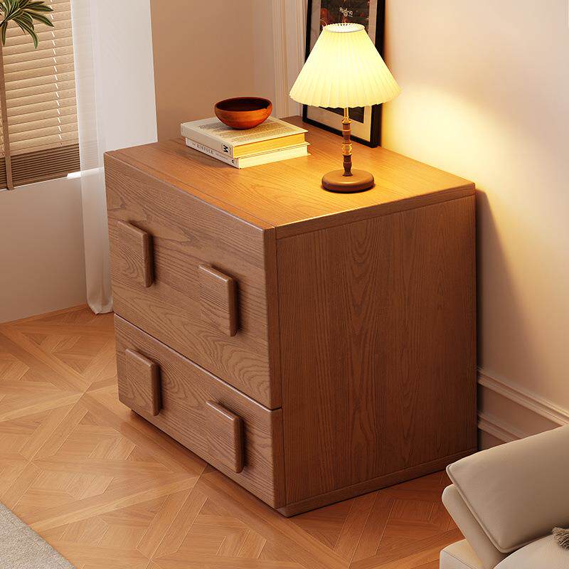 中古风实木床头柜模块组合落地柜客厅家用实木电视柜多功能储物柜