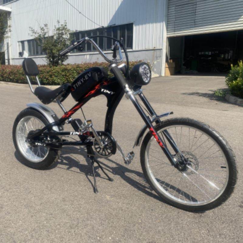 2024新款哈雷车高碳钢休闲旅行车锂电池无刷电机助力自行车