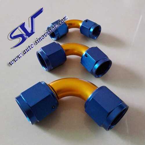 AN3,4,6,8,10,12汽车改装配件双边铝油管接头FEMALE FLARE SWIVEL