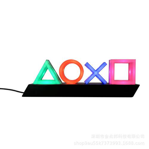 ICON 灯PS4信仰灯游戏氛围灯logo呼吸灯XBOX音乐节奏游戏图标跑马