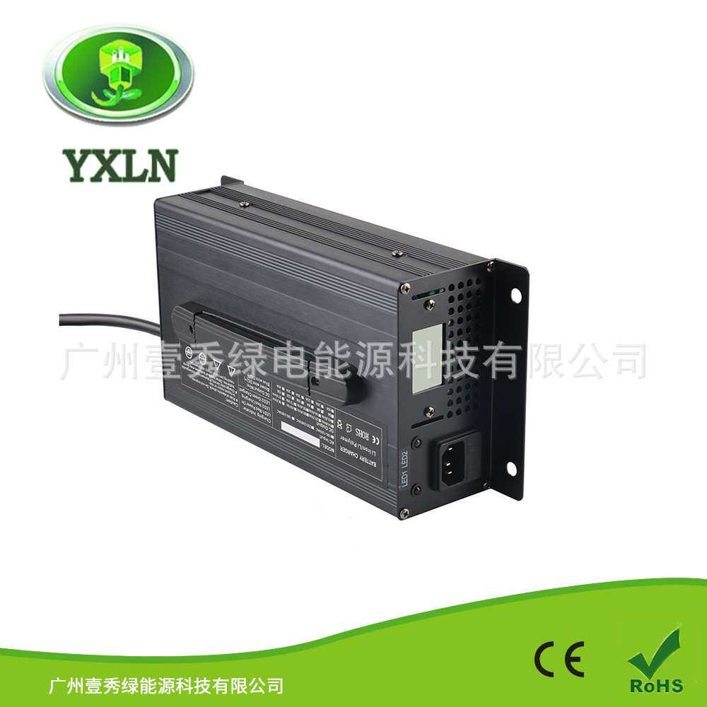 36V 25A 10S 42V锂充电器便捷带显示电压电流电动车充电器42V25A