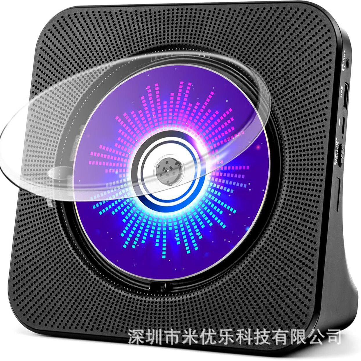 新款充电便携音碟CD机播放机片专辑cd播放器复古便携音乐黑胶机