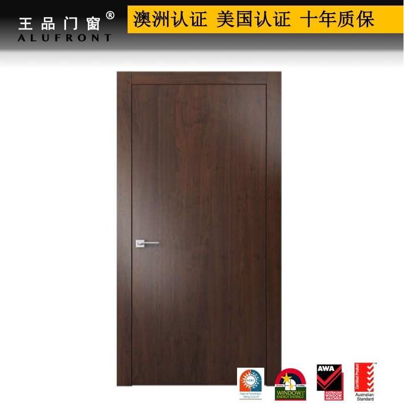 王品  铝木生态门 中空钢化玻璃隔热安全防爆 工厂来图可做
