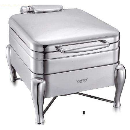YUFEH 宇辉4021长方形液压翻盖可视自助餐炉电加热保温炉布菲炉