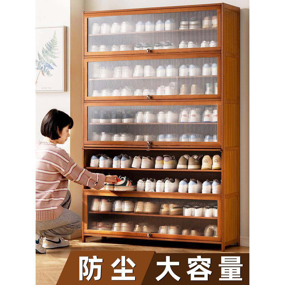 门口简易入户多层室内空间玄关大容量家用木简容量神器关入收纳实