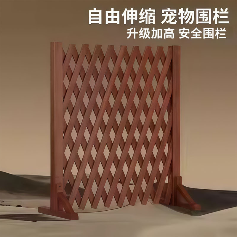 伸缩围栏防猫门栏宠物楼梯口防护隔离挡狗专用儿童安全免打孔栅栏