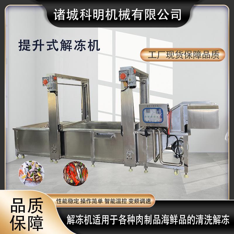 冻品水浴式缓化解冻机带鱼冻盘低温化冻神器提升式刀鱼段解冻机