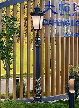 欧式园林灯LED户外防水精铸铝复古别墅小区庭院花园景观庭院灯