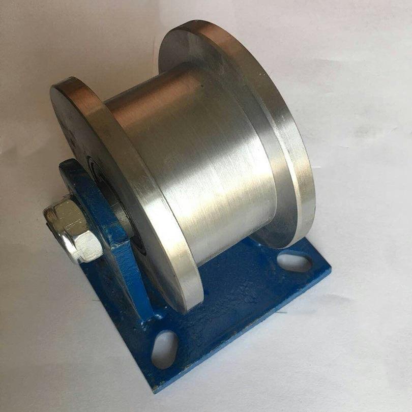 滑轮轨道轮重型工字钢滑轮加厚Ｈ型双边铸钢轨道轮铁路槽钢滚轮