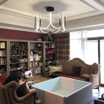 北欧吊灯客厅吊灯2020年新款后现代简约U型创意时尚客厅灯