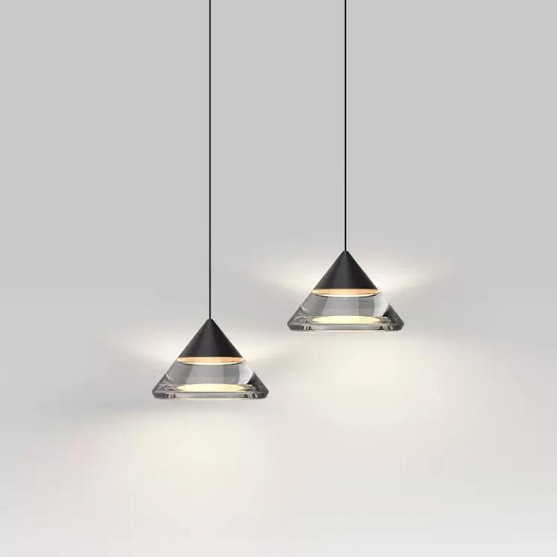 意式极简床头吊灯简约现代高级感轻奢可升降卧室房间小吊灯