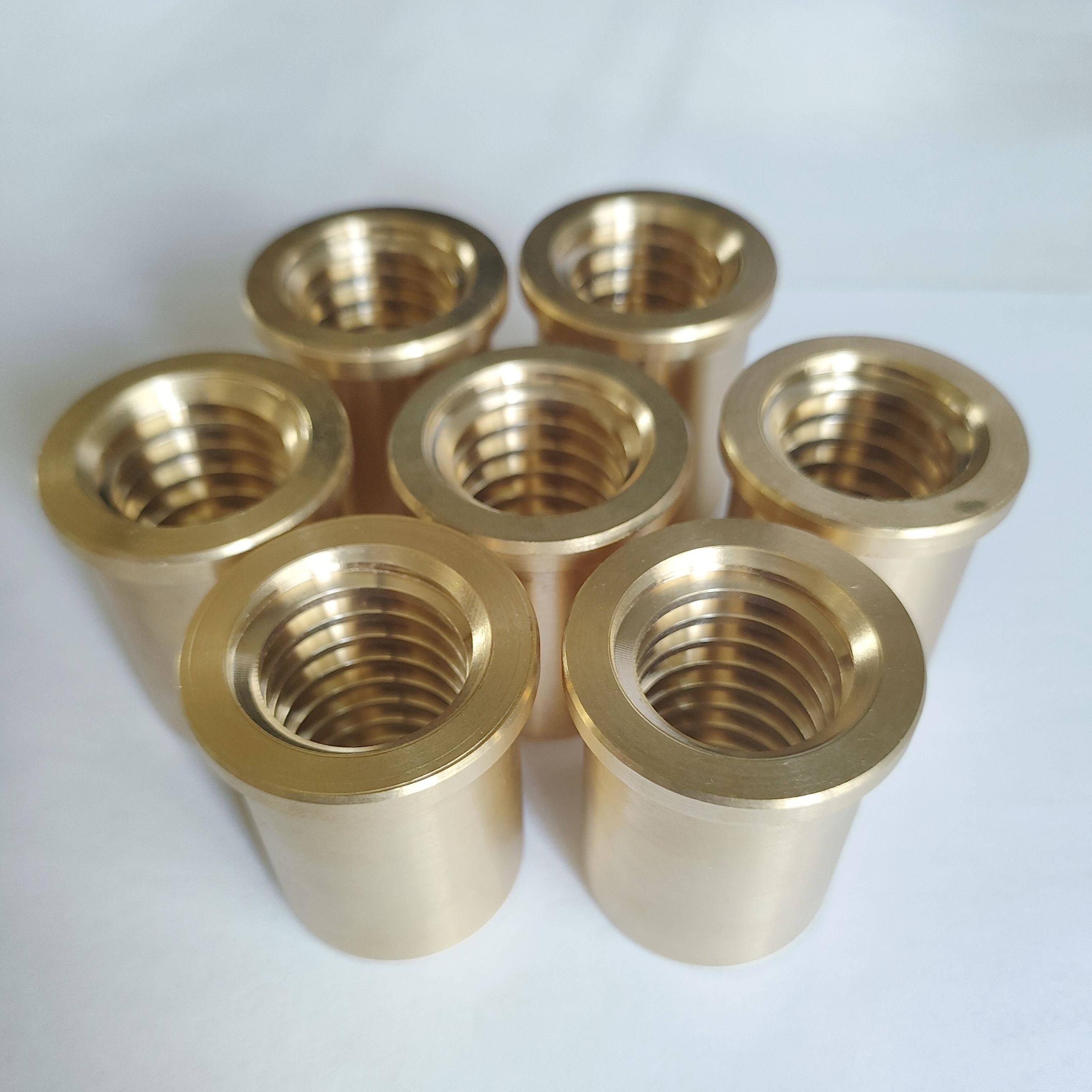 ll平口钳配件铜套钢套丝杆虎钳配件螺母螺杆2--8寸