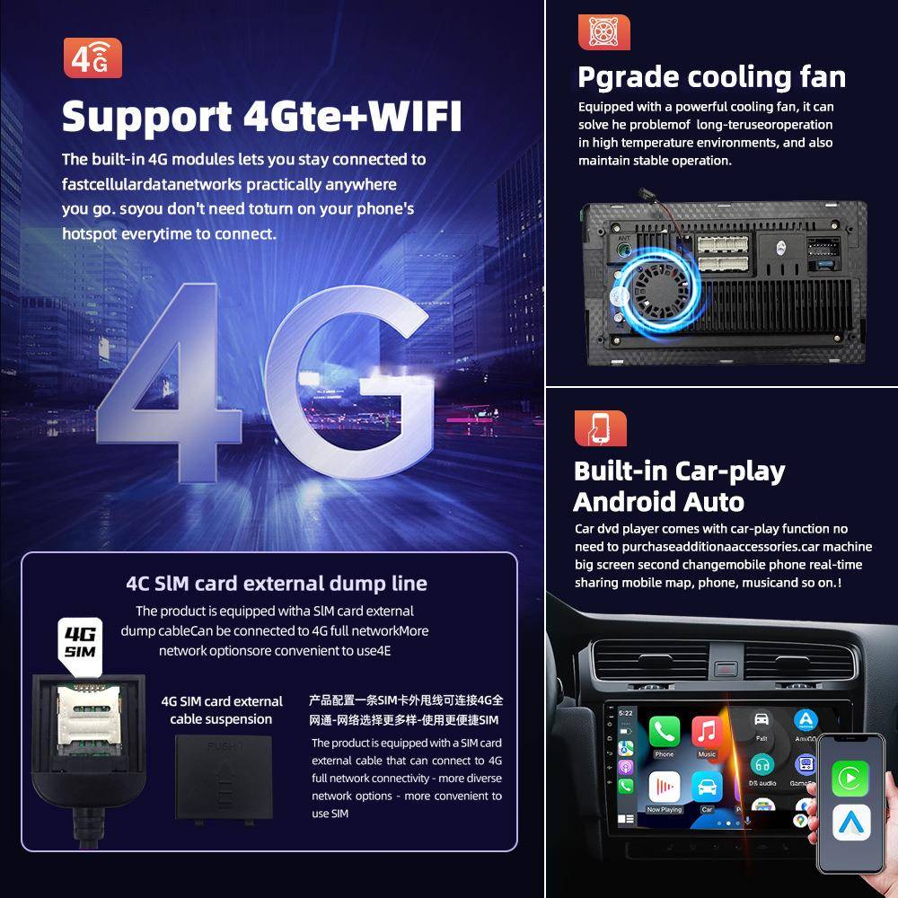 【折扣价】跨境热卖7寸9寸10寸汽车大屏导航一体机恒晨安卓通用车