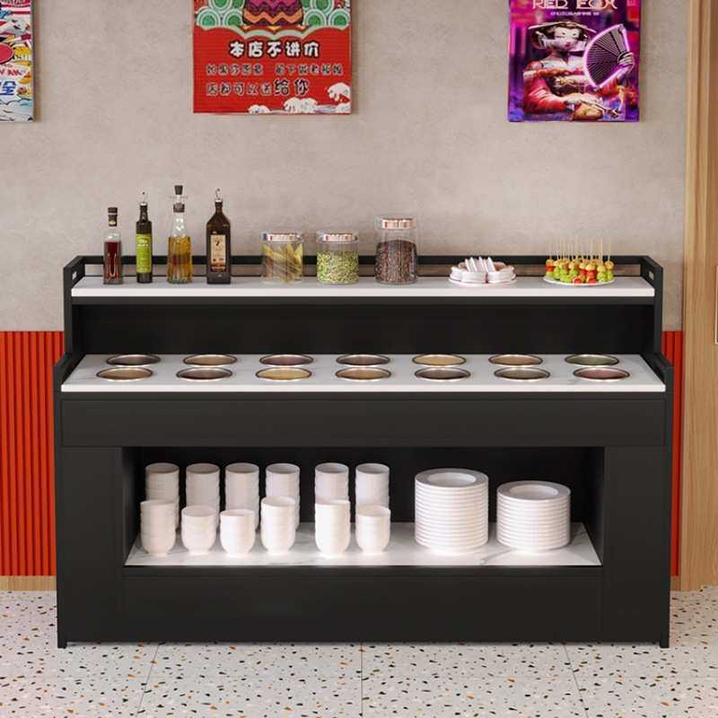 火锅店调料柜自助餐水果摆台蘸料台烤肉店佐料台商用酱料柜可定制