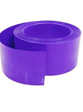 18650 21700锂电池PVC热缩套管外皮绝缘收缩膜pvc紫色50 60 65mm