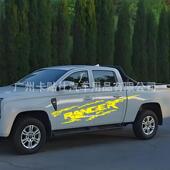 创意车贴 饰贴纸遮划痕大面积拉花个性 573爆款 车身贴侧裙字母装