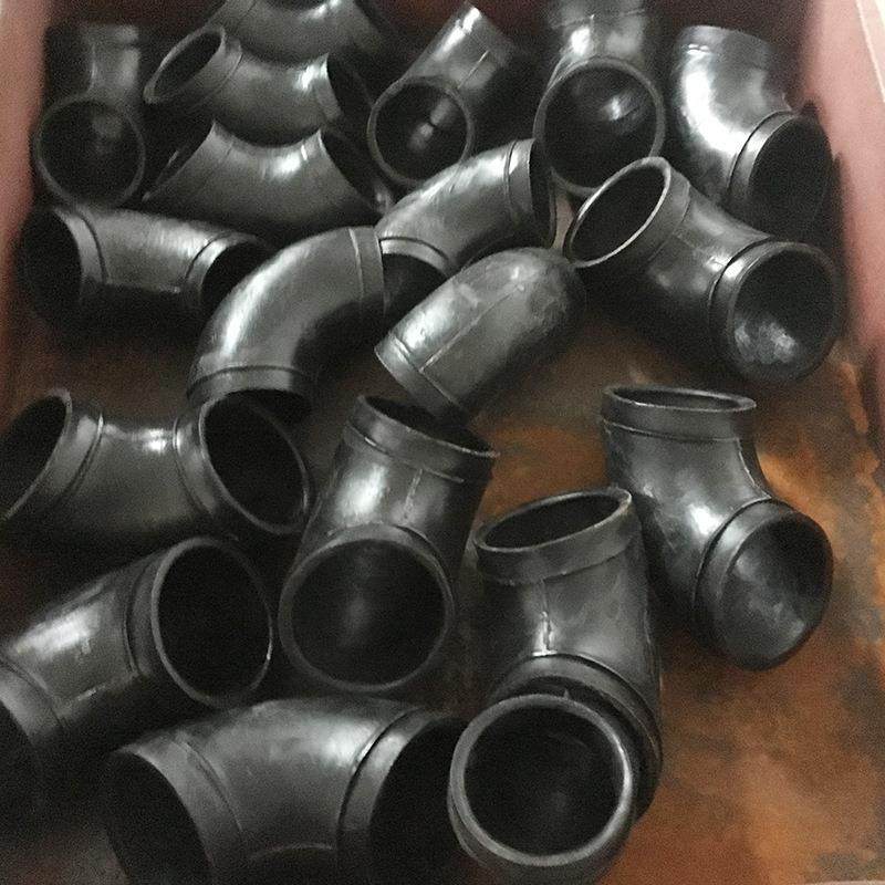 供应法兰连接式UHMW-PE弯头管道连接件弯头塑料管道