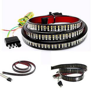 软三排三色皮卡尾灯2835转向流水高亮刹车皮卡灯条直销